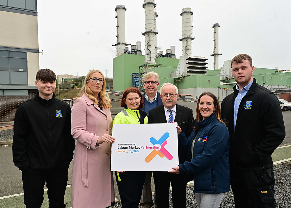 (L-R): Erin Savage, Head of ADMB, G7;  Susie Maskell, HR Business Partner, EPUKI; Tim McCullough, Complex Manager, EPUKI; Alderman Tom Gordon, MEABC, Christine Barnhill, MEABC