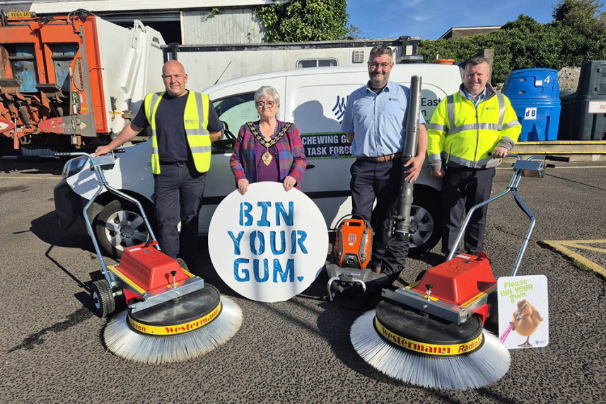 Council awarded funding to tackle the sticky issue of chewing gum on MEA’s streets image