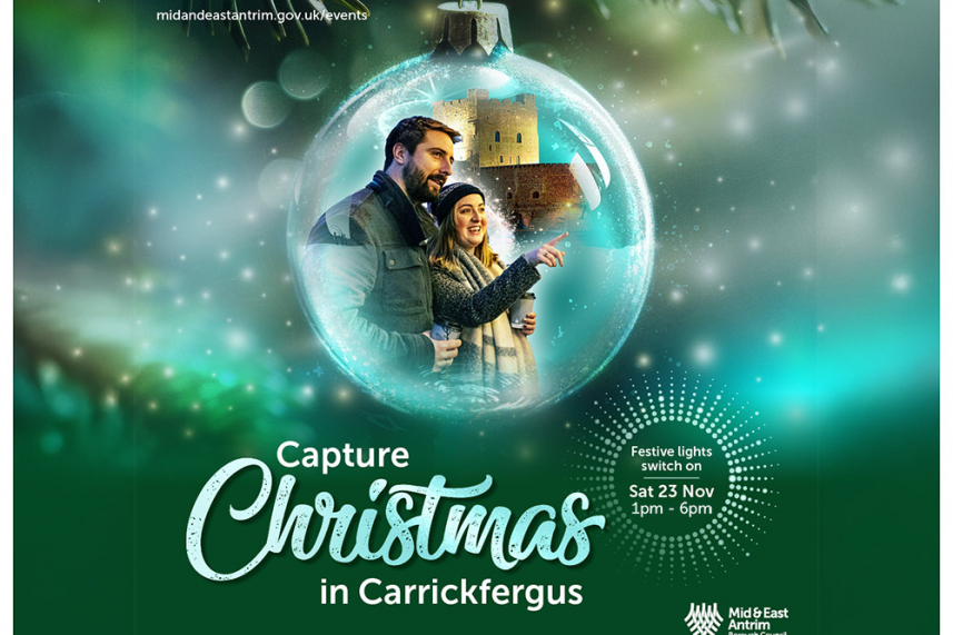 Carrickfergus Christmas Lights Switch On image