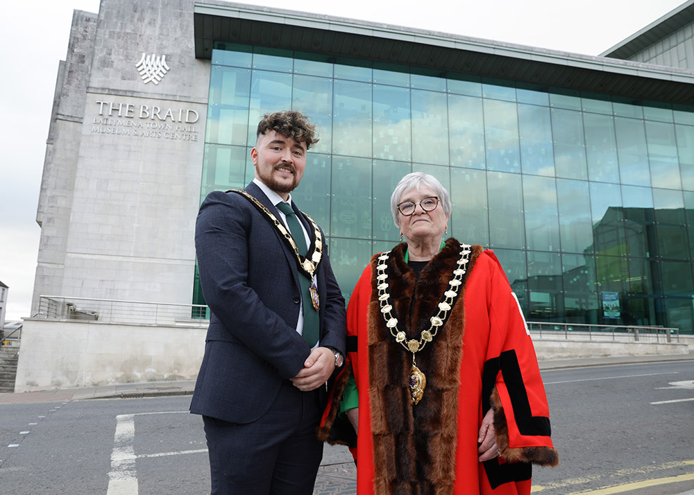 Alderman Beth Adger MBE has been appointed as the new Mayor of Mid and East Antrim. Councillor Bréanainn Lyness has been confirmed as the Borough’s Deputy Mayor.