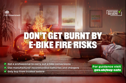 Buy Safe, Be Safe: Avoid E-Bike and E-Scooter Fires image