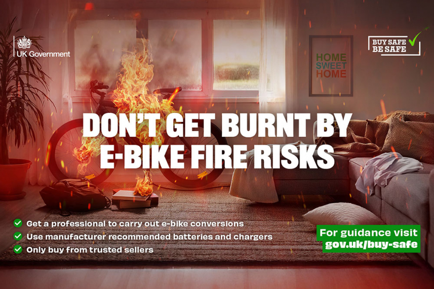 Buy Safe, Be Safe: Avoid E-Bike and E-Scooter Fires image